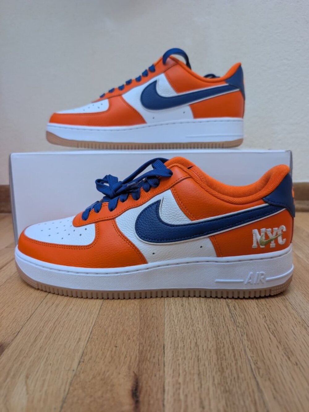 Nike By You Air Force 1 New York Knicks Men's Size 10 HF0659-900